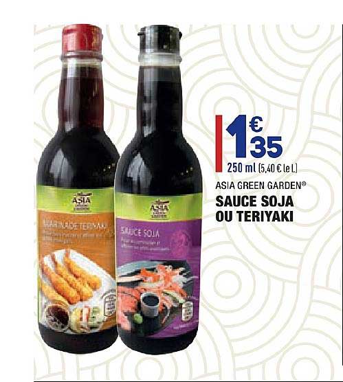 Offre Sauce Soja Ou Teriyaki Asia Green Garden chez Aldi
