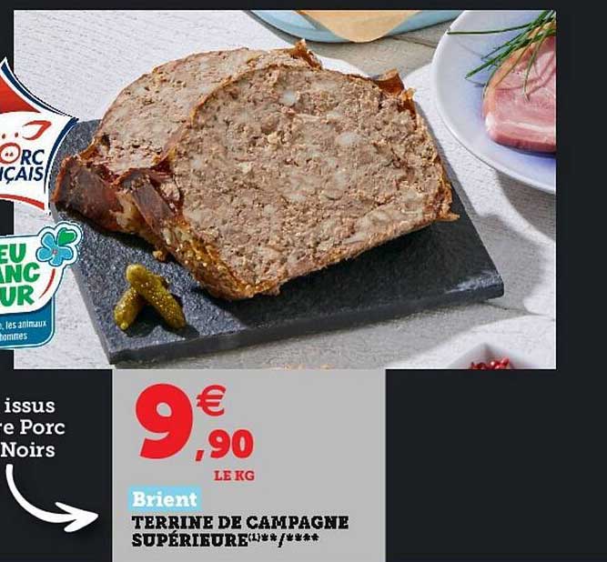 Promo Brient Terrine De Campagne Supérieure chez Super U iCatalogue.fr