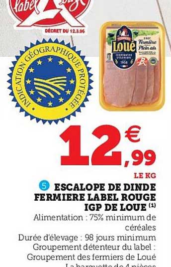 Escalopes de dinde fermière