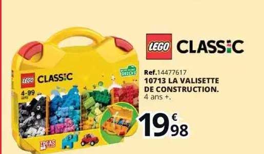 LEGO Classic 10713 - La valisette de construction, Boîte de Rangement de  Briques, Jouet de Construction pour Enfants pas cher 