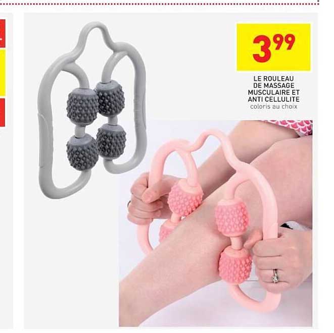Rouleau De Massage 360° Anti-Cellulite - Pour Jambes, Bras, Dos, Soulagement Musculaire