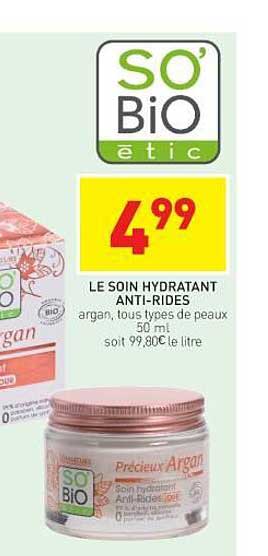 Stokomani Le Soin Hydratant Anti-rides So'bio étic