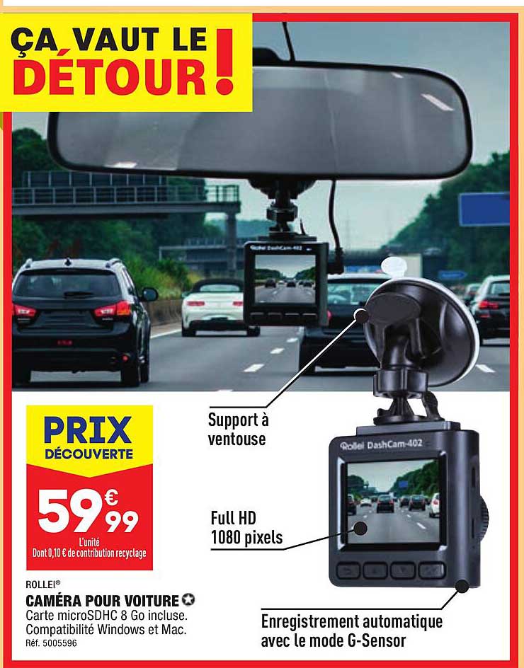 Promo Caméra Pour Voiture Rollei chez Aldi - iCatalogue.fr