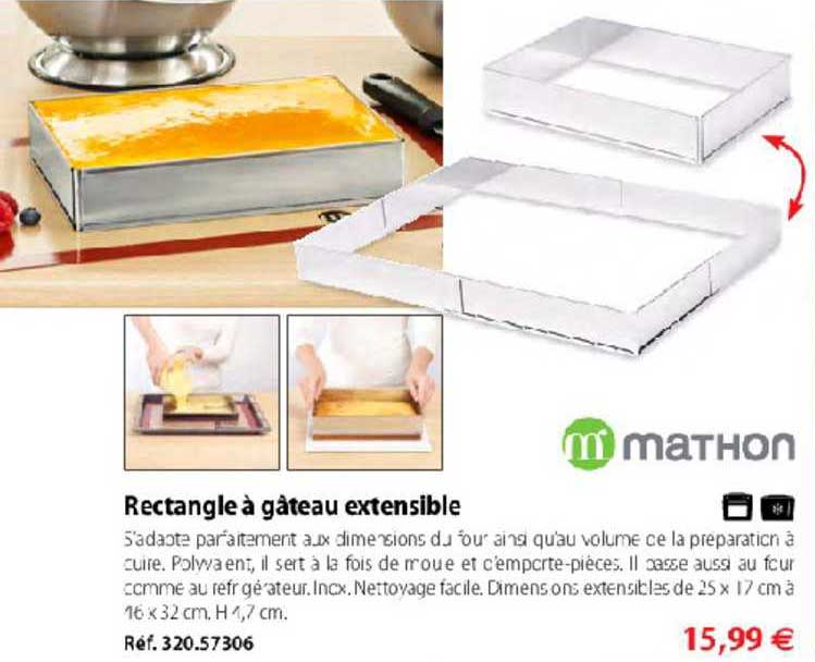 Offre Rectangle A Gateau Extensible Chez Mathon