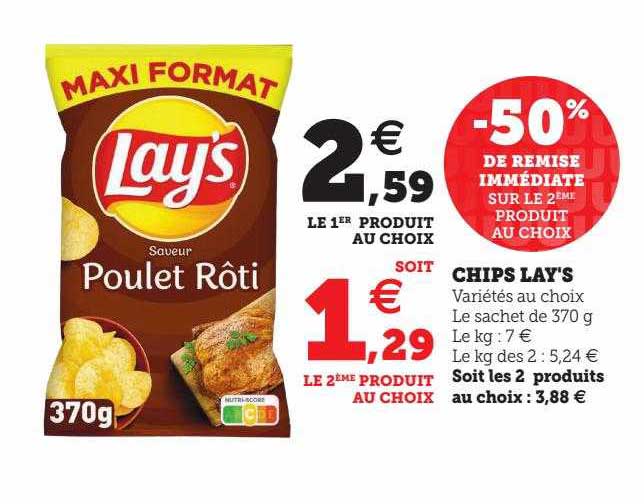 Promo Chips Lay's chez Super U iCatalogue.fr