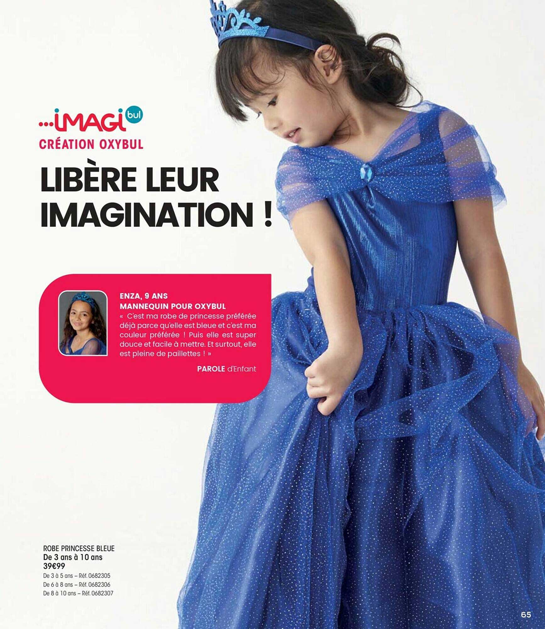 Imagibul création Oxybul - Déguisement de princesse cambodgienne 8-10 ans  Oxybul Blanc - Idée liste de cadeaux