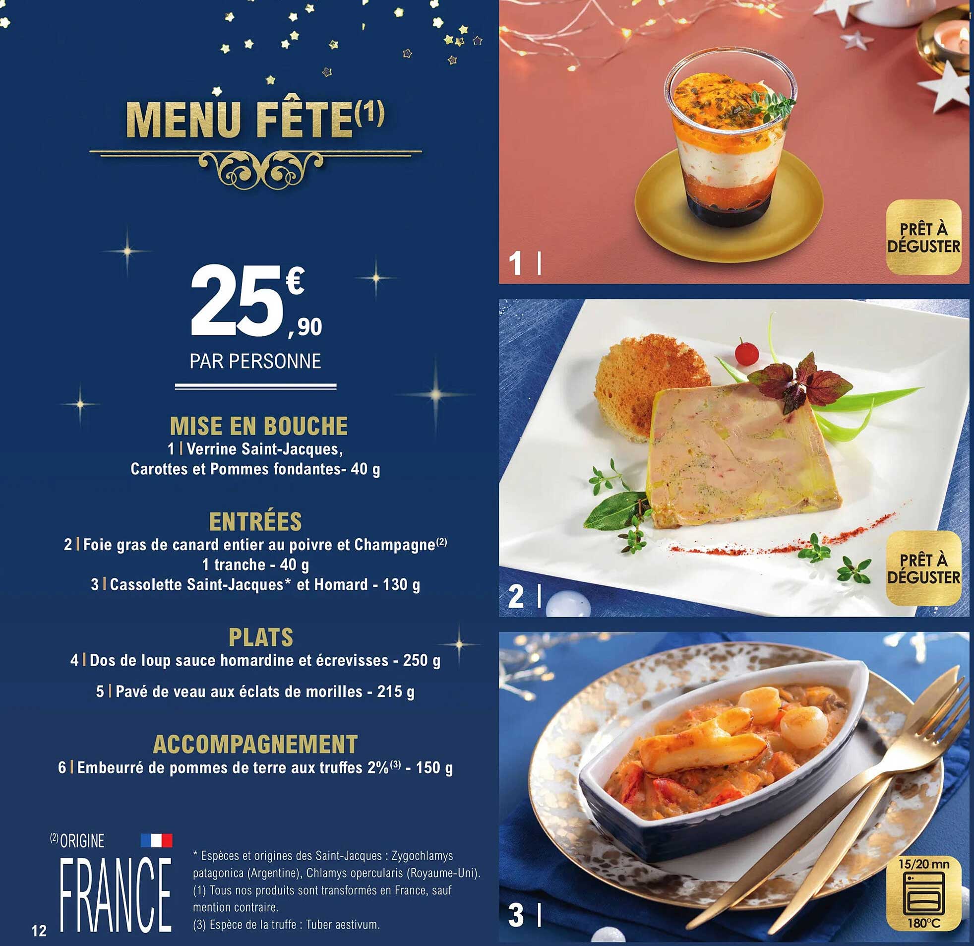 Promo Menu Fête chez E.Leclerc iCatalogue.fr