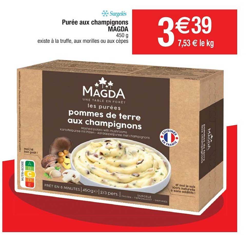 Offre Puree Aux Champignons Magda Chez Cora