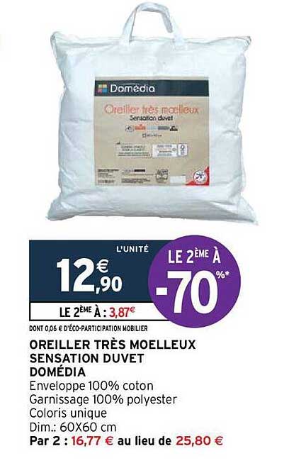 DODO Traversin Micro Green 160 Cm – Toucher Duvet Moelleux, Percale Coton, Fabriqué En France