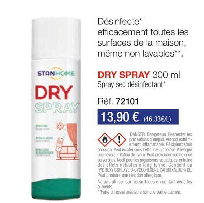 Promo Dry Spray chez Stanhome - iCatalogue.fr