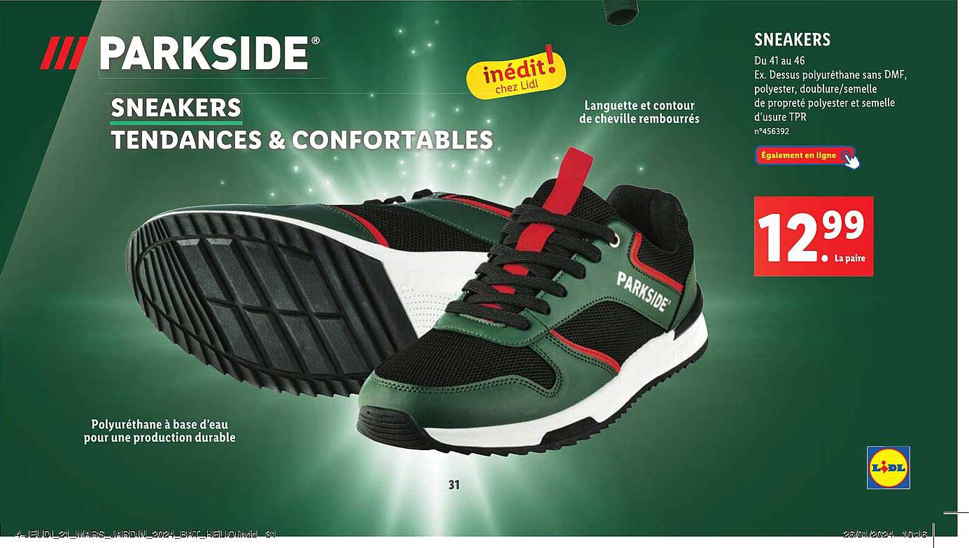 Promotions Actuelles De Poste Souder Parkside De La Semaine   Parkside Sneakers99433 