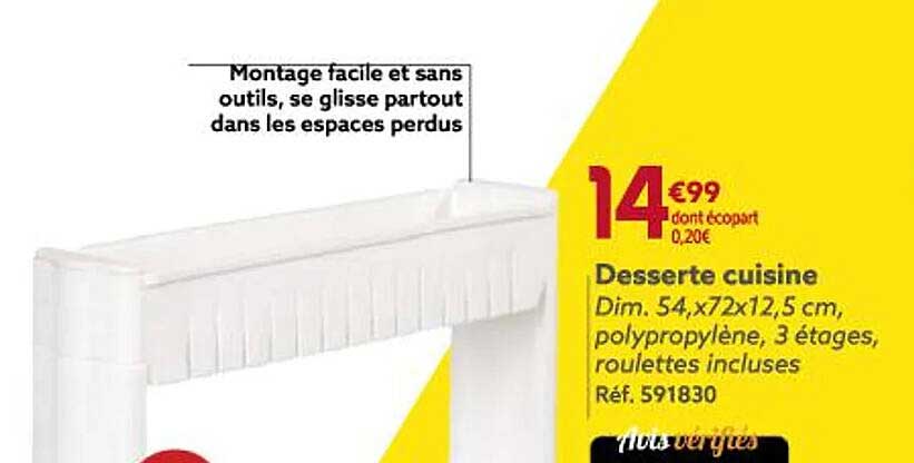 Promo Desserte Cuisine chez GiFi - iCatalogue.fr