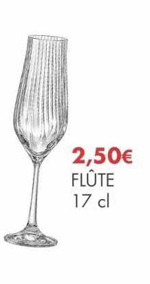 Flûte 17 cl Séquence - La Table d'Arc