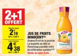Offre Jus De Fruits Innocent 2 1 Offert Chez Carrefour Market