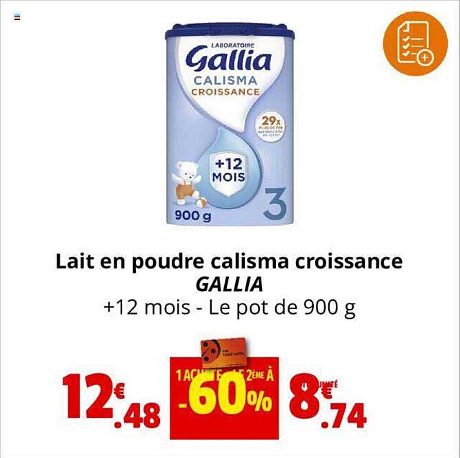 Promo Junior Gallia Calisma chez Auchan Supermarché