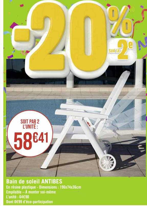Promo Bain De Soleil Antibes chez Géant Casino - iCatalogue.fr