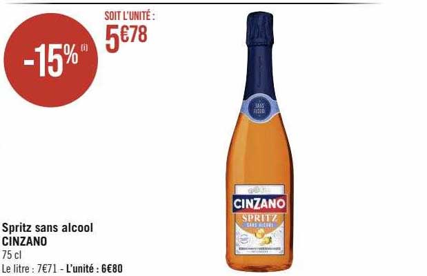 Cinzano Spritz Sans Alcool