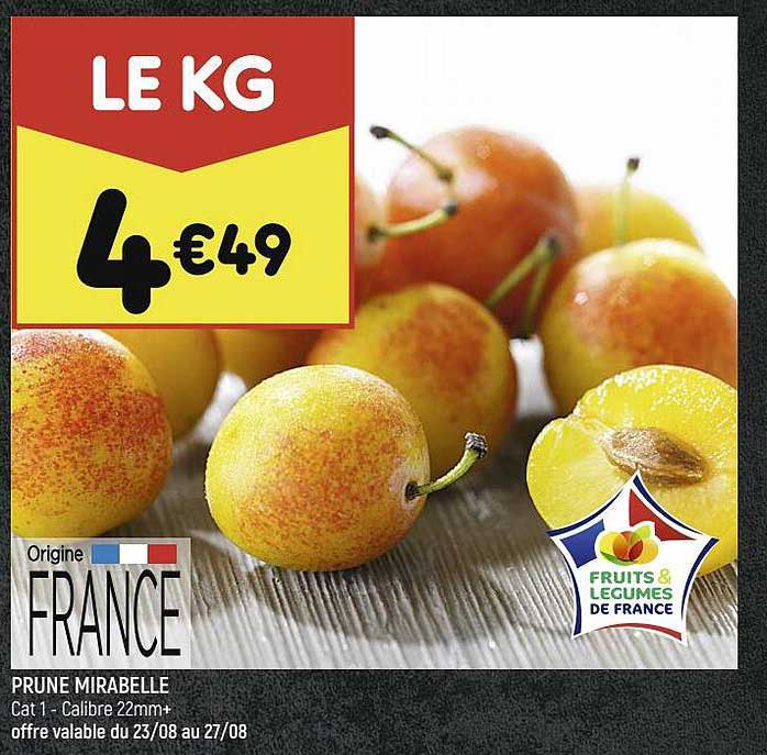 Promo Prune Mirabelle chez Leader Price iCatalogue.fr
