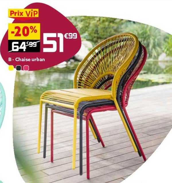 Promo Chaise Urban chez GiFi iCatalogue.fr