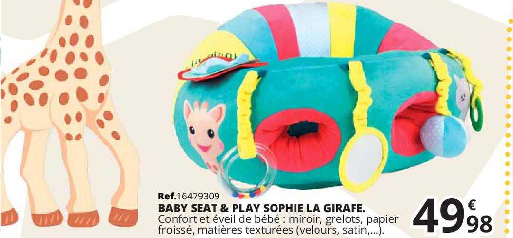 Promo Baby seat & play sophie la girafe chez La Grande Récré
