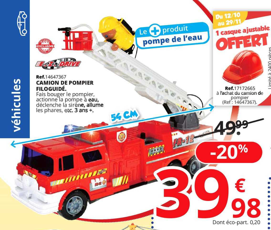 camion pompier maxi toys