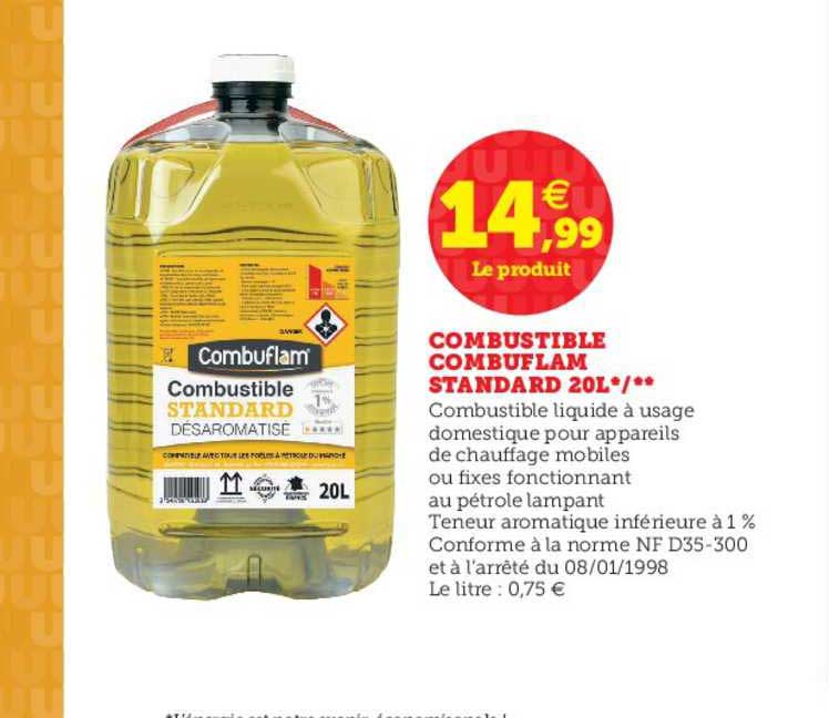 Promo Combustible standard 20l( chez Carrefour Market
