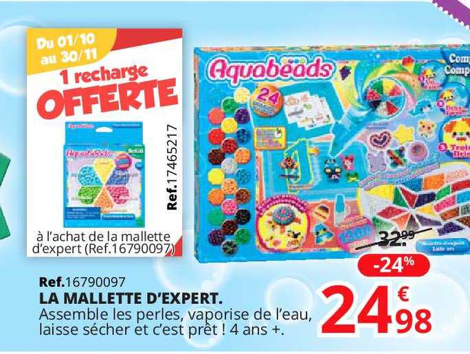 Promo Aquabeads Mallette D'Expert chez Auchan