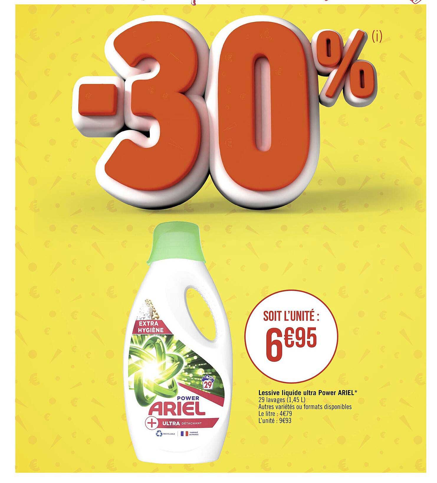 Offre Lessive Liquide Original Power Ariel Chez Spar