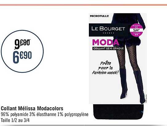 Collants Opaques Le Bourget Modacolors 50 Deniers – Taille 1/2, Couleur Doré – Neuf Avec étiquettes