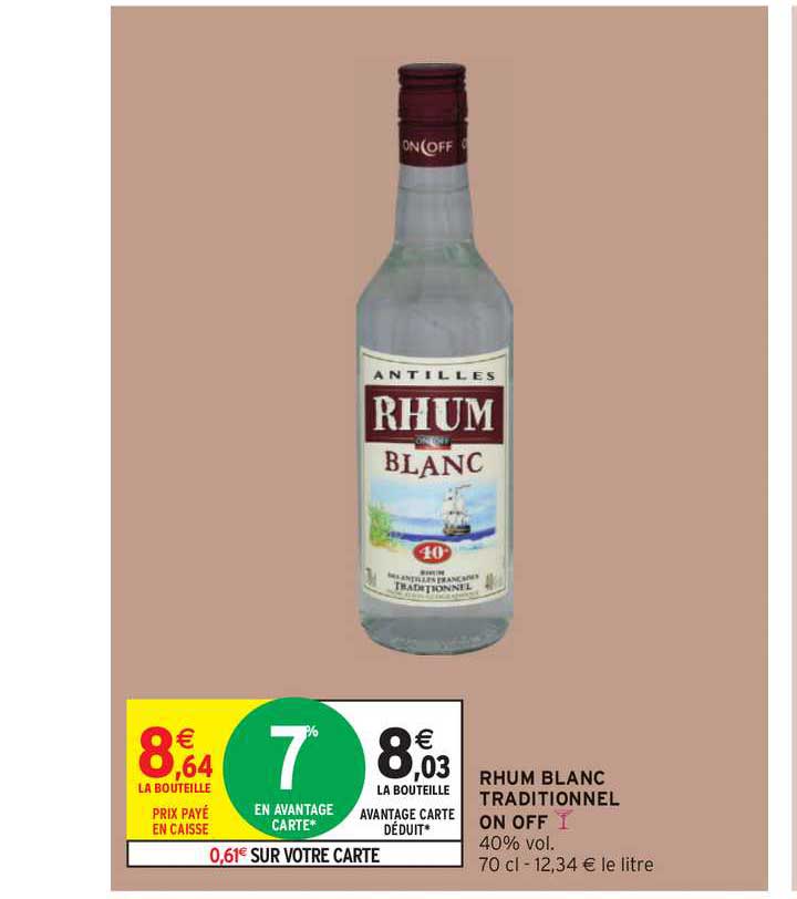 Intermarché Contact Rhum Blanc Traditionnel On Off