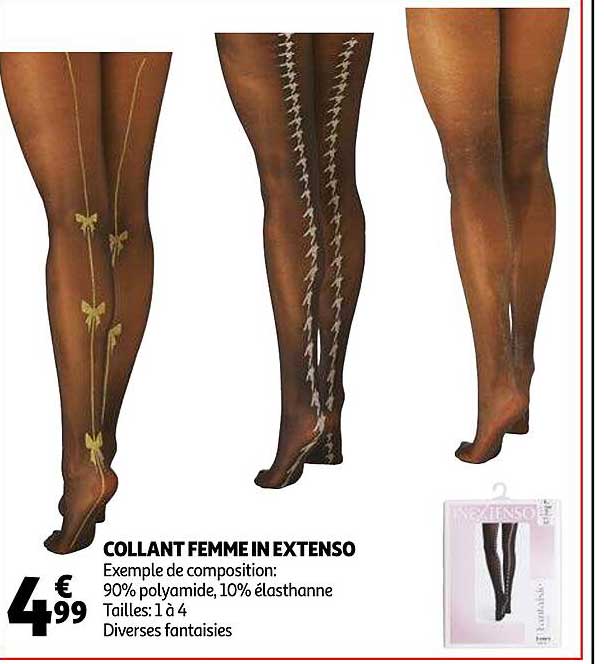 Promo Collant Femme In Extenso Chez Auchan ICatalogue fr
