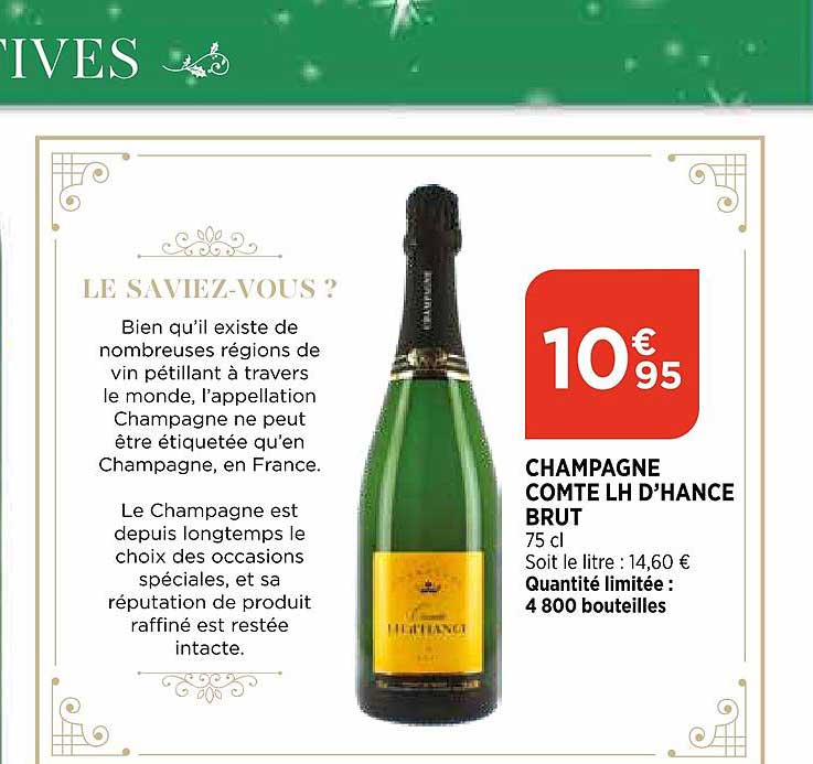 Atac Champagne Comte Lh D'hance Brut