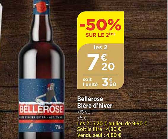 Promo Bellerose Bière D'hiver chez Bi1 - iCatalogue.fr