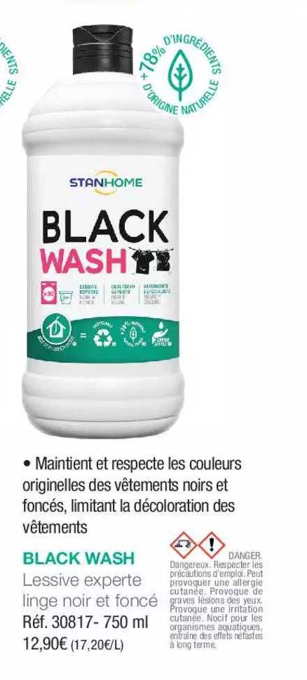 Mighty Black - Lot De 12 Feuilles De Teinture Noire Pour Machine à Laver - Ravive Les Vêtements Foncés Sans Tacher