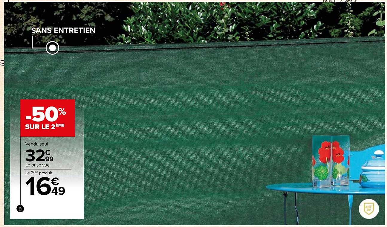 Brise Vue Renforcé Vert 150g/m² - Hauteur 1.5m X 10m Pour Jardin Et Terrasse