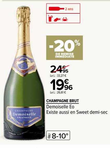 Promo Champagne Brut Demoiselle Eo Chez Carrefour Icataloguefr 