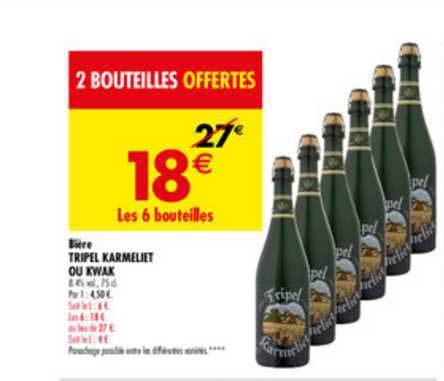 Promo Karmeliet coffret de bières tripel chez Carrefour Market