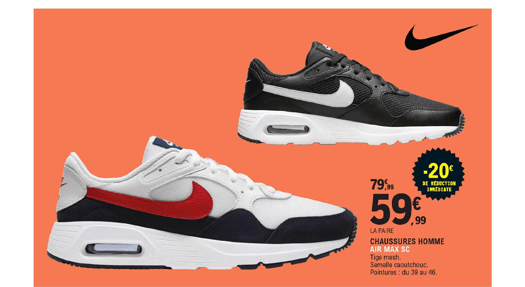 Offre Air Max 200 Homme Nike chez Intersport