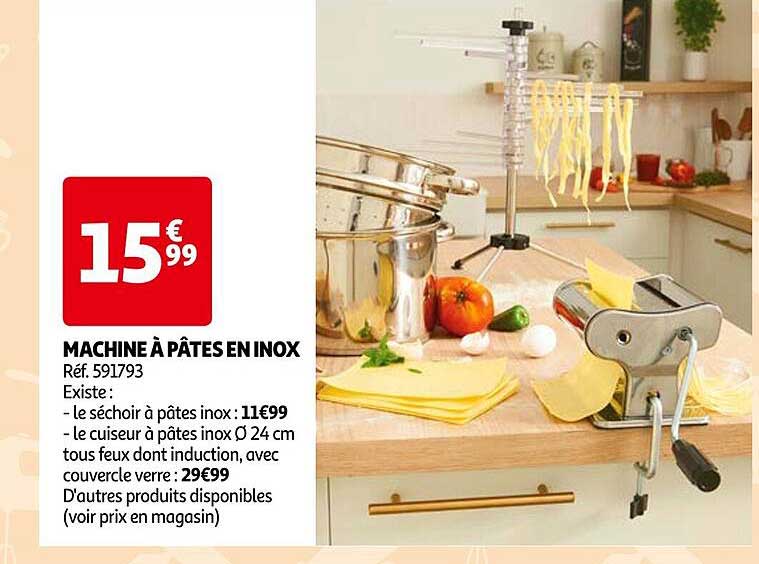 Promo Machine à Pâtes En Inox chez Auchan - iCatalogue.fr