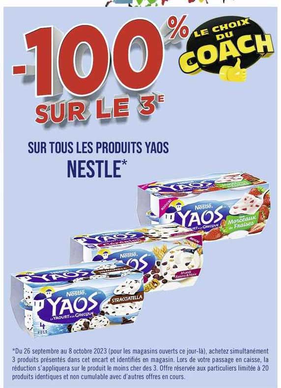 Promo Produits Yaos Nestlé chez Casino Supermarchés - iCatalogue.fr