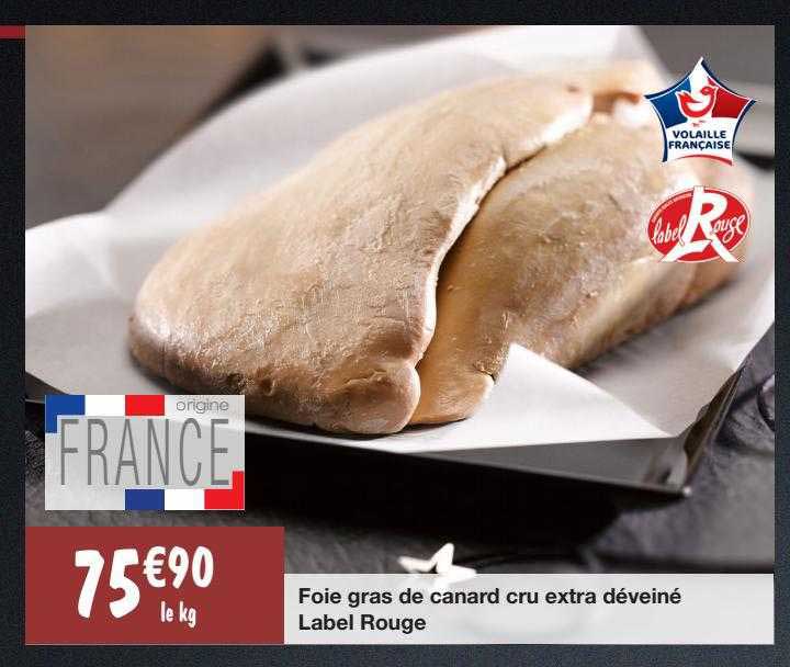 Promo Foie Gras De Canard Cru Extra Déveine chez Super U