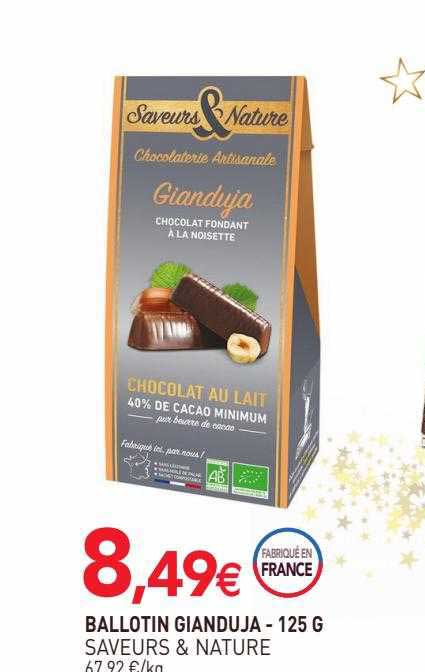 Chocolat, Gianduja, Ballotin De 125g