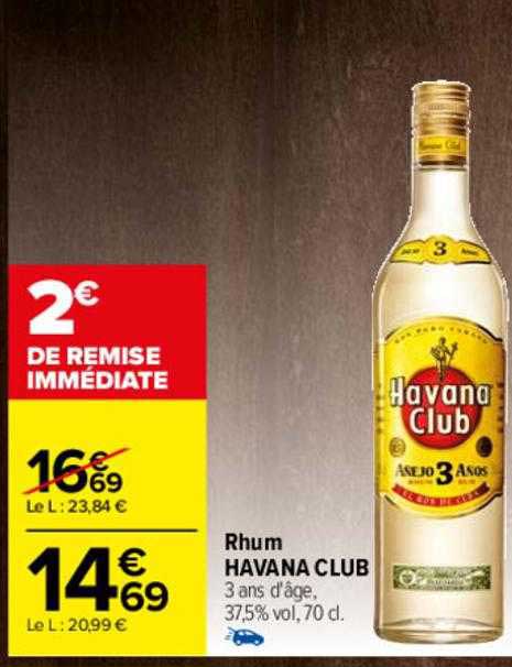 Promo Rhum Havana Club Chez Carrefour - ICatalogue.fr