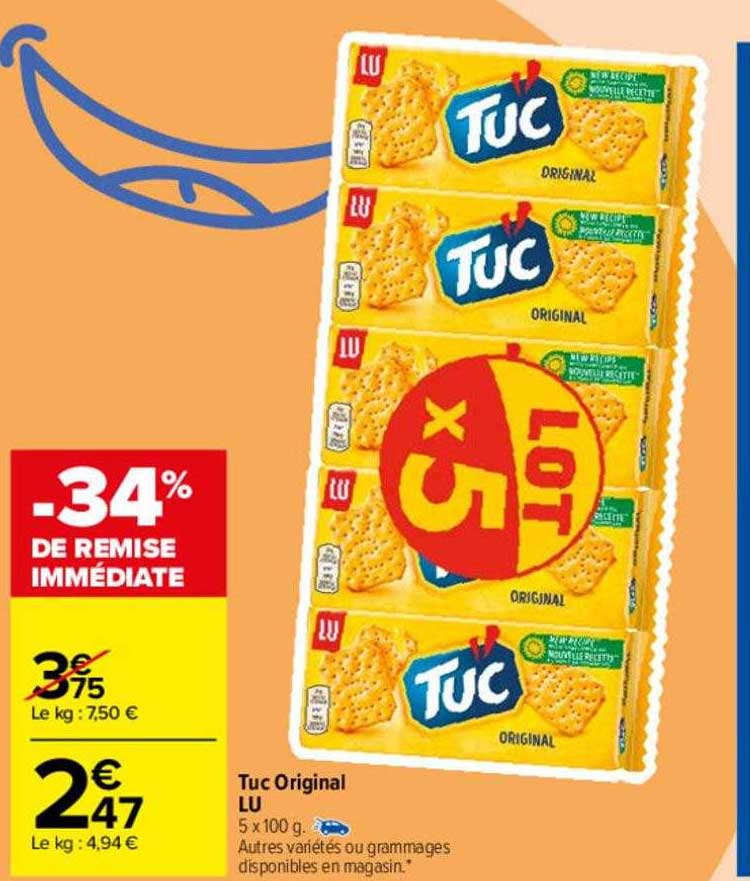 Promo Tuc Original Lu Chez Carrefour Icataloguefr