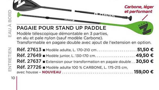 Uship Pagaie Pour Stand Up Paddle