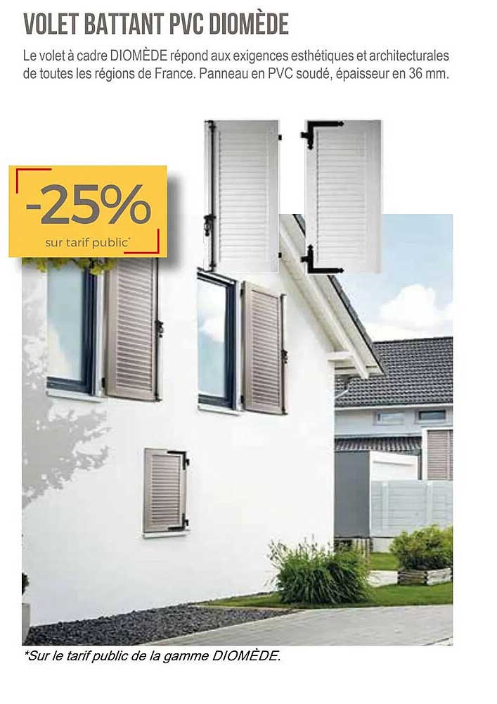 Promo Volet Battant Pvc Diomède chez BigMat iCatalogue.fr