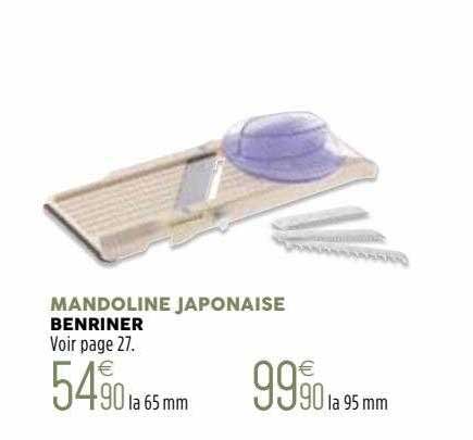 Mandoline japonaise 65 mm BENRINER - Culinarion