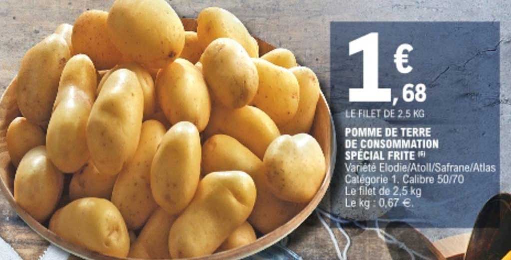 Promo Pomme De Terre De Consommation Spécial Frite chez E.Leclerc iCatalogue.fr Promo Pomme De Terre De Consommation Spécial Frite chez E.Leclerc iCatalogue.fr