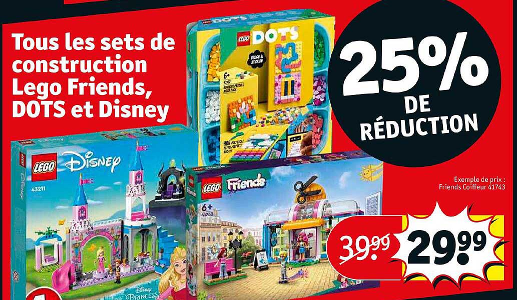 Promo Les Sets De Construction Lego Friends, Dots Et Disney chez Kruidvat