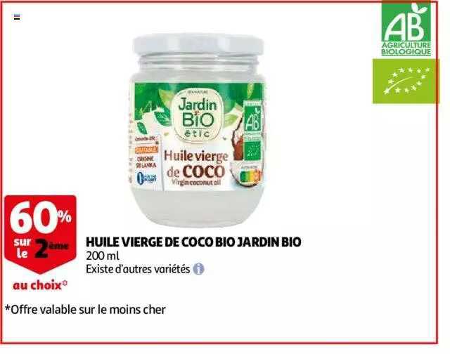 Jardin Bio Etic Huile vierge de Coco Bio 200ml